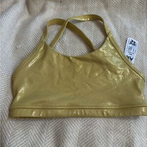 Zumba Shiny Gold Sports Bra